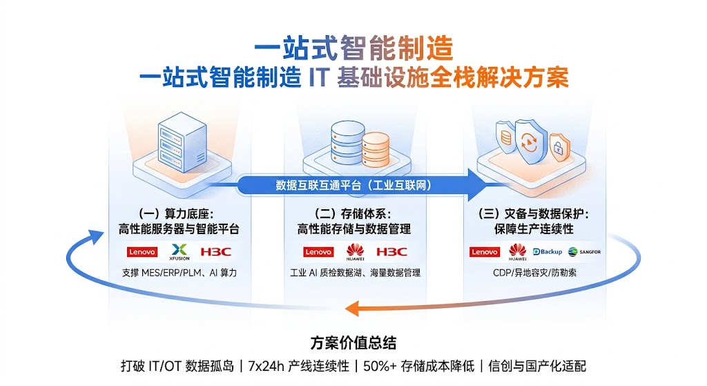 数智驱动·智造未来——生产制造业服务器、存储与灾备一体化解决方案